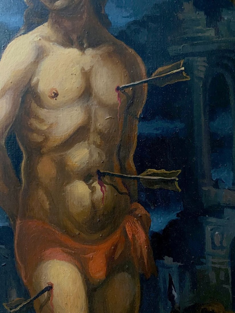 Oil painting Saint Sebastian Alexander Arkadievich Litvinov - 8