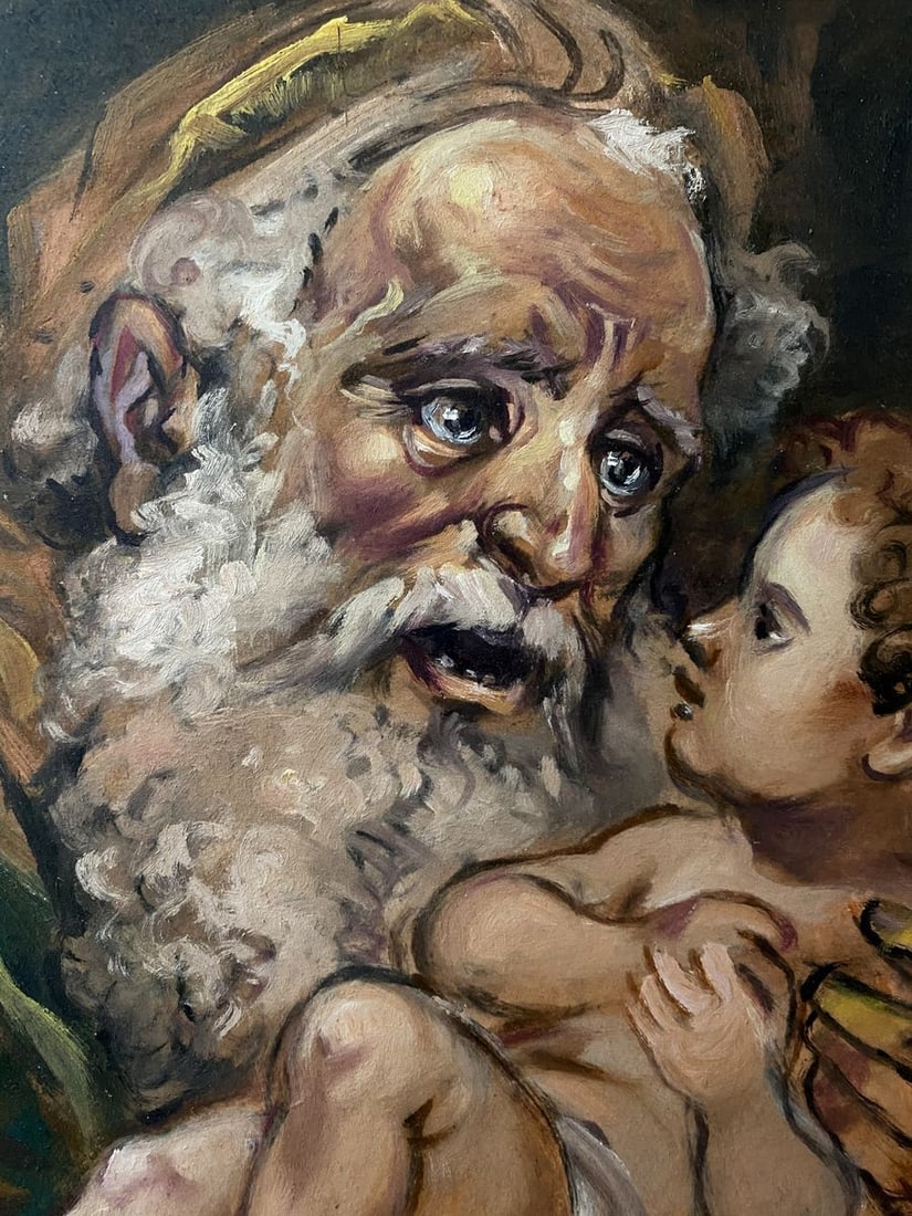 Oil painting Candlemas Alexander Arkadievich Litvinov - 5