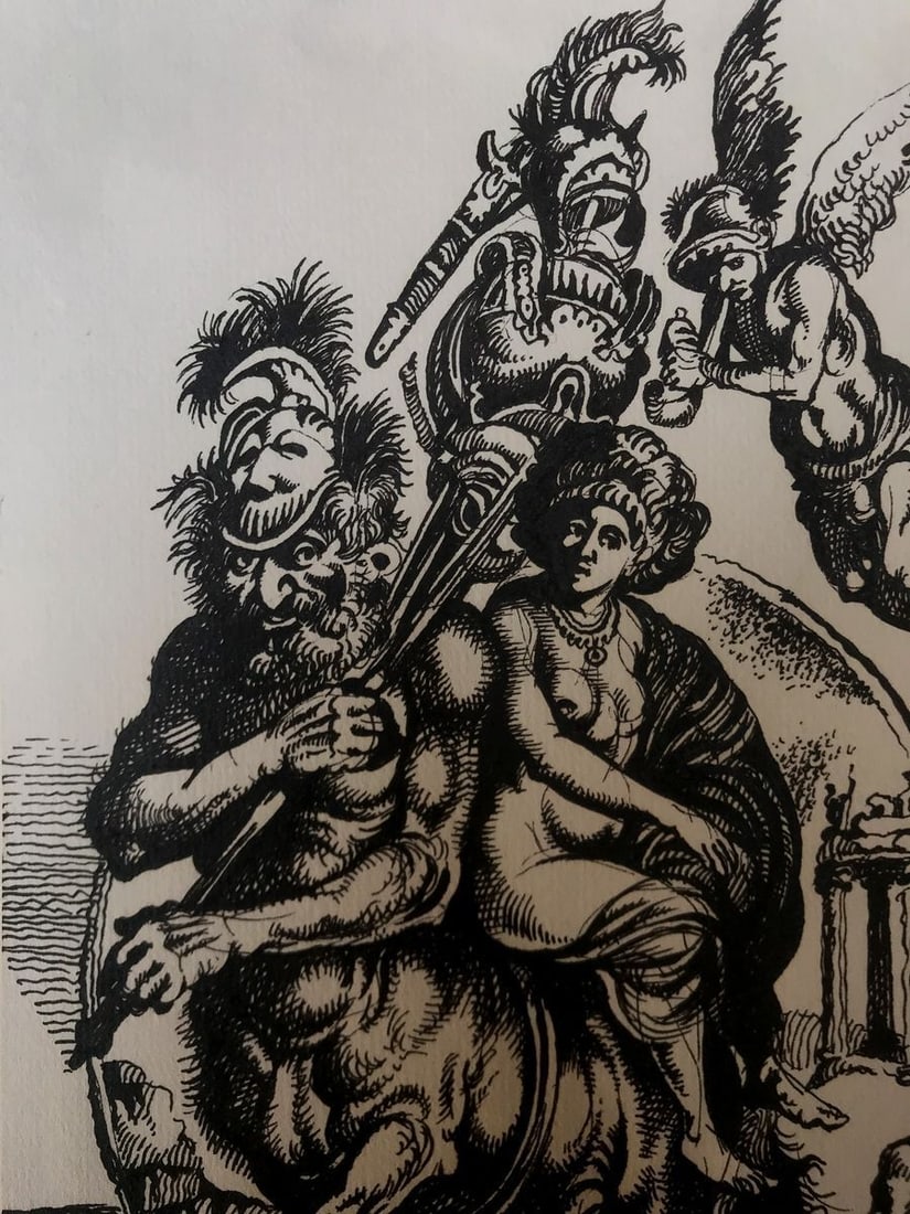 Pen painting Greek mythology Alexander Arkadievich Litvinov - 4
