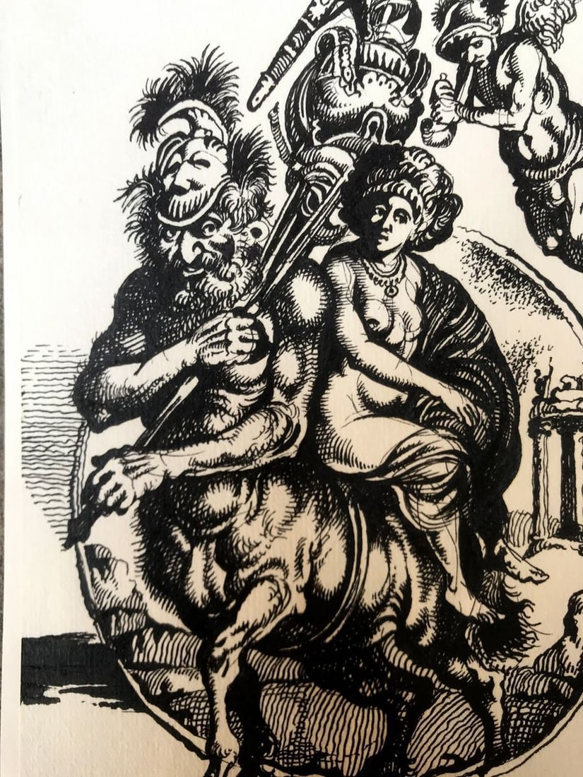 Pen painting Greek mythology Alexander Arkadievich Litvinov - 6