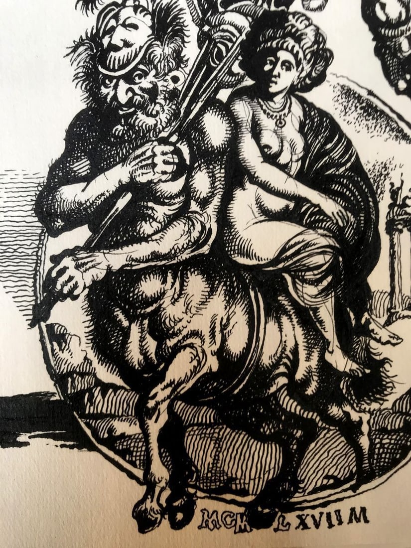 Pen painting Greek mythology Alexander Arkadievich Litvinov - 8