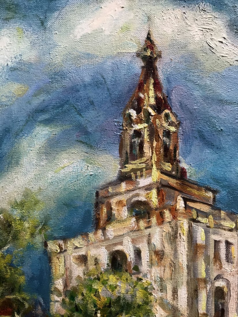 Oil painting Church in Ryabushki Shapoval Ivan Leontyevich - 6