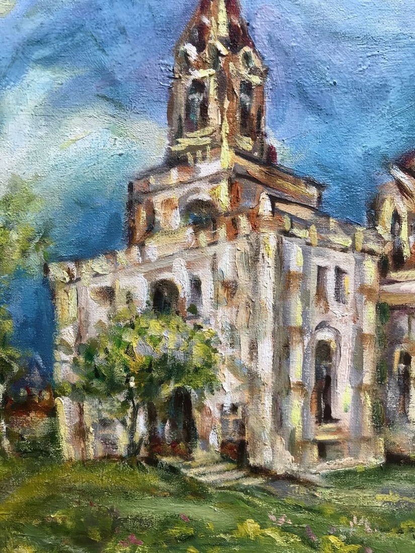 Oil painting Church in Ryabushki Shapoval Ivan Leontyevich - 7