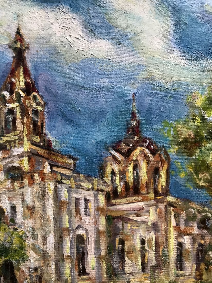 Oil painting Church in Ryabushki Shapoval Ivan Leontyevich - 8