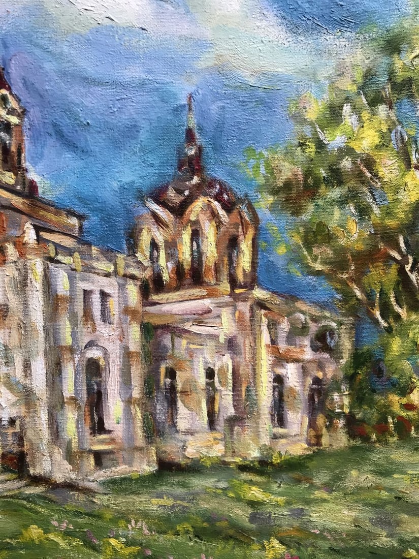 Oil painting Church in Ryabushki Shapoval Ivan Leontyevich - 9