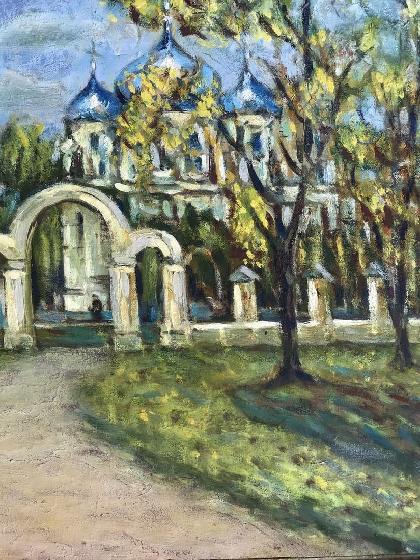 Oil painting Church of the Nativity of the Virgin in Bilopol region Shapoval Ivan Leontyevich - 10