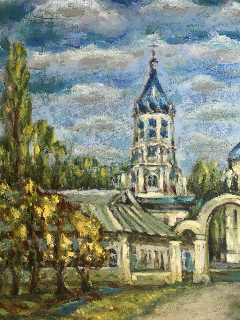 Oil painting Church of the Nativity of the Virgin in Bilopol region Shapoval Ivan Leontyevich - 4