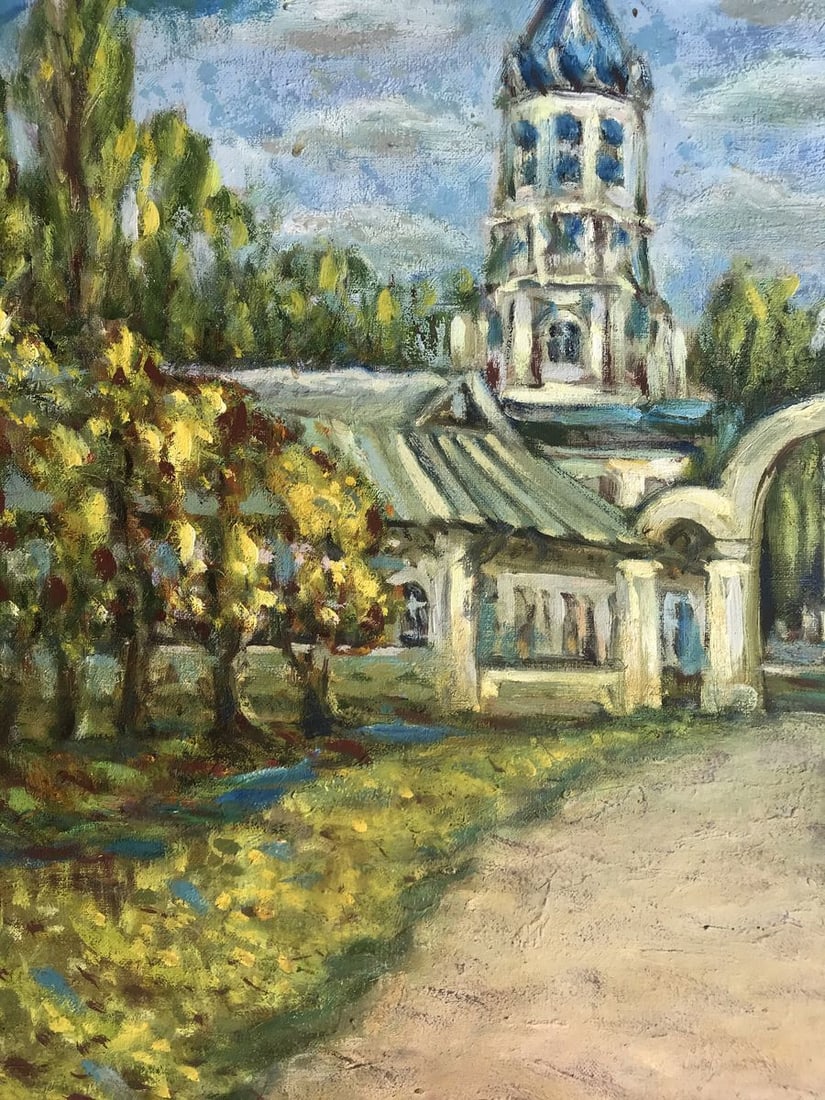 Oil painting Church of the Nativity of the Virgin in Bilopol region Shapoval Ivan Leontyevich - 5
