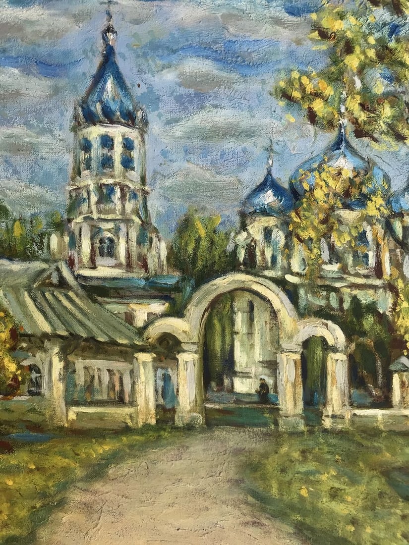 Oil painting Church of the Nativity of the Virgin in Bilopol region Shapoval Ivan Leontyevich - 6