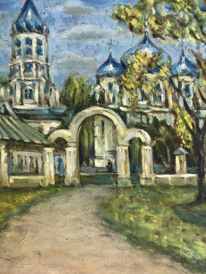 Oil painting Church of the Nativity of the Virgin in Bilopol region Shapoval Ivan Leontyevich - 7