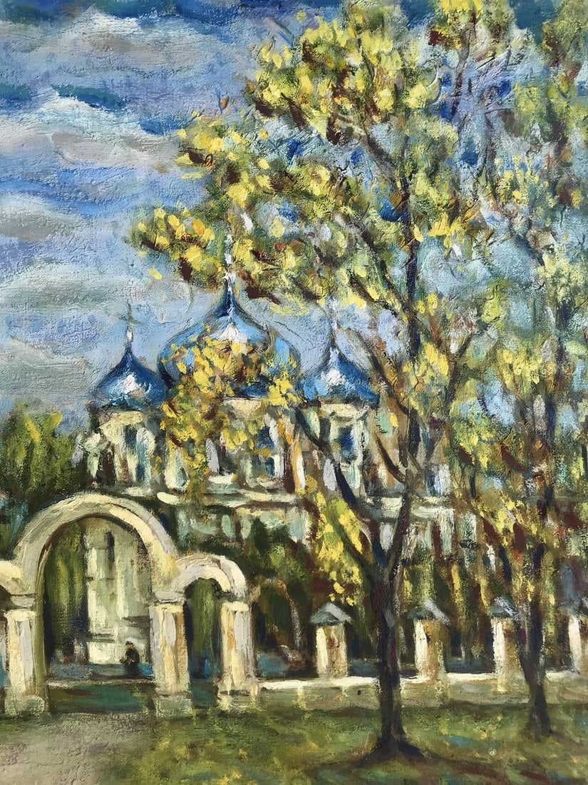 Oil painting Church of the Nativity of the Virgin in Bilopol region Shapoval Ivan Leontyevich - 8