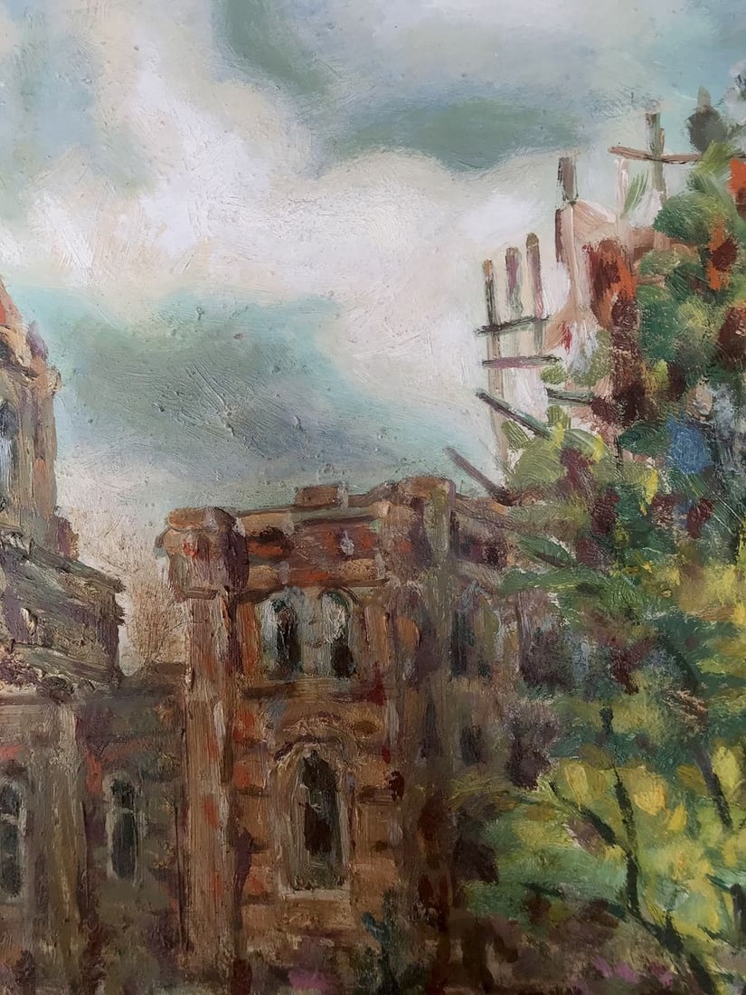 Oil painting Ryabushki village and church Shapoval Ivan Leontyevich - 8