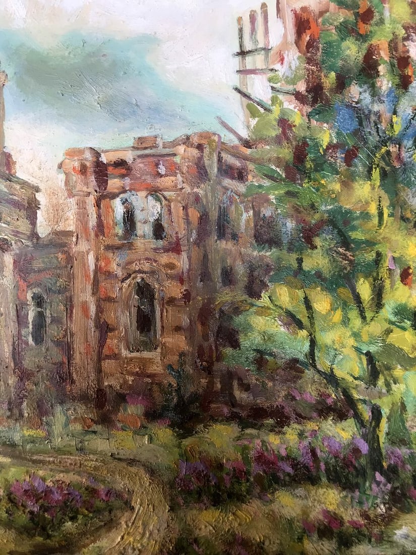 Oil painting Ryabushki village and church Shapoval Ivan Leontyevich - 9