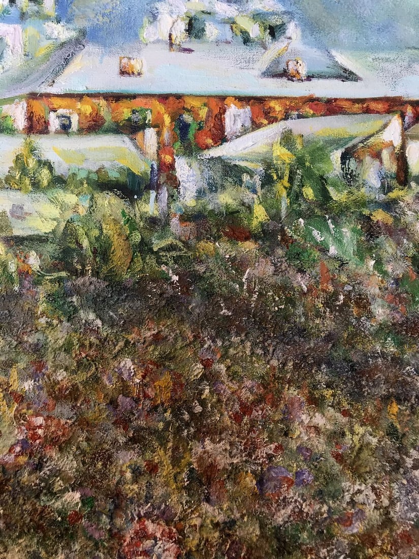 Oil painting A glorious city above the Pslo Shapoval Ivan Leontyevich - 10