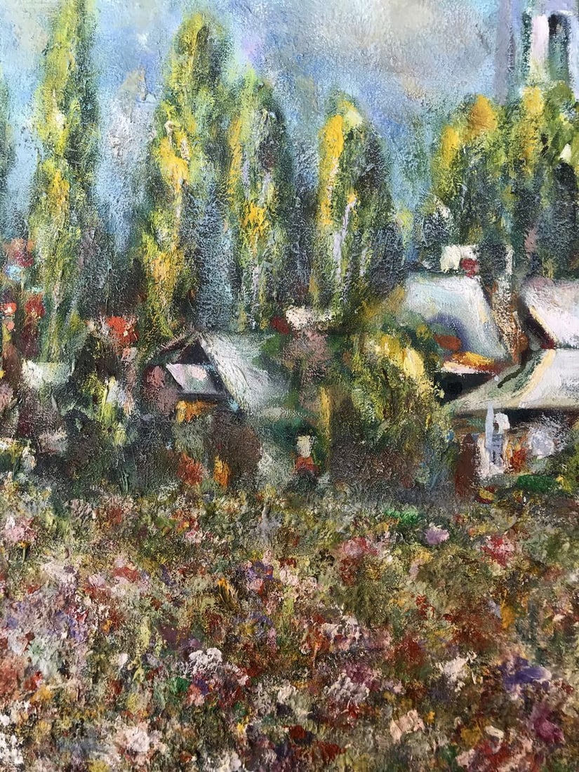 Oil painting A glorious city above the Pslo Shapoval Ivan Leontyevich - 5