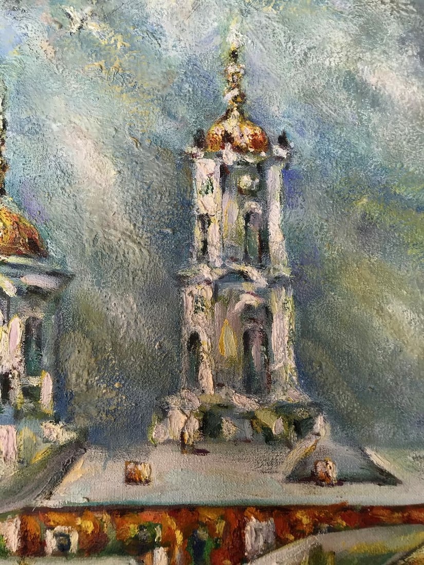 Oil painting A glorious city above the Pslo Shapoval Ivan Leontyevich - 8