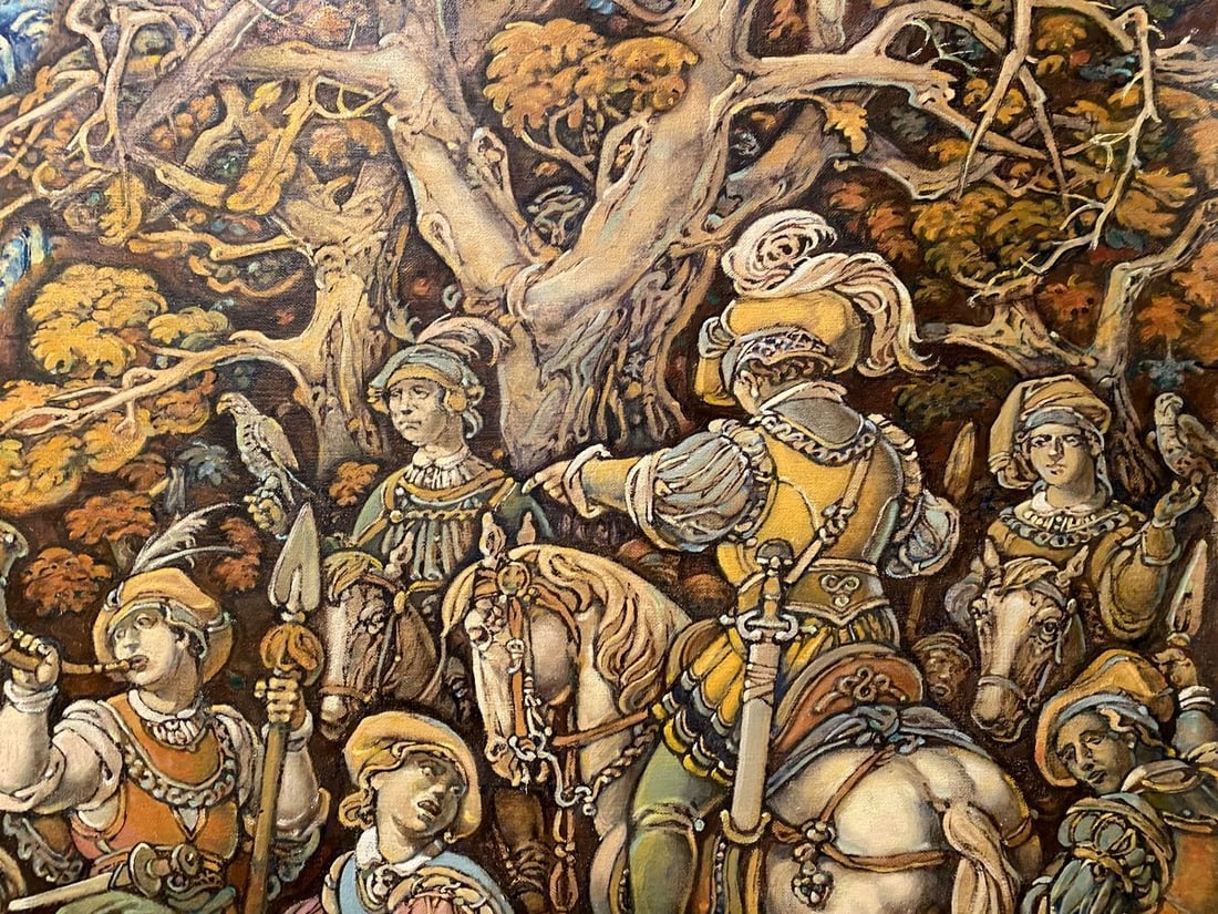 Oil painting Hunting Litvinov Oleg Arkad'yevich - 3