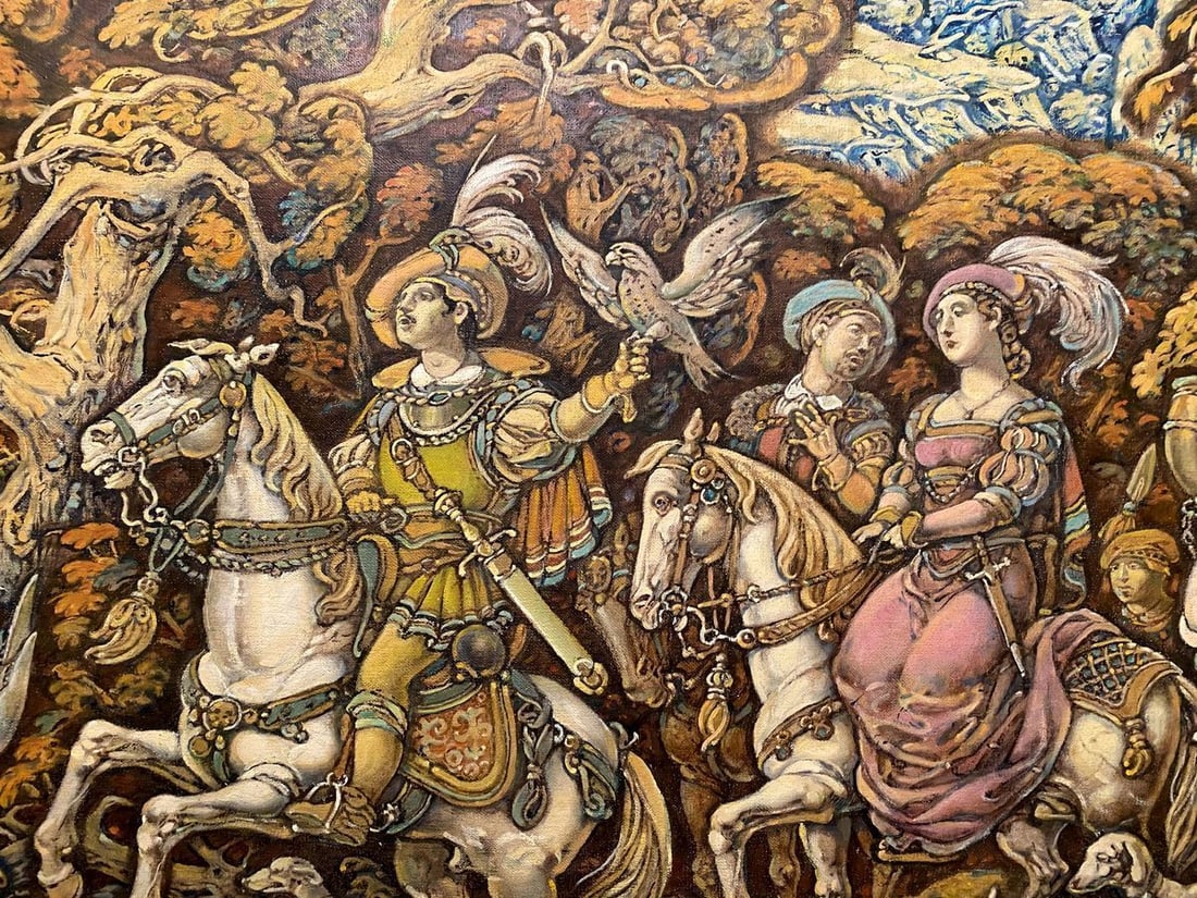 Oil painting Hunting Litvinov Oleg Arkad'yevich - 9