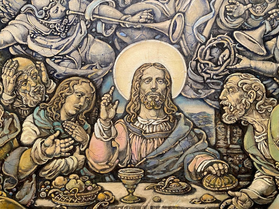 Oil painting The last supper Litvinov Oleg Arkad'yevich - 11