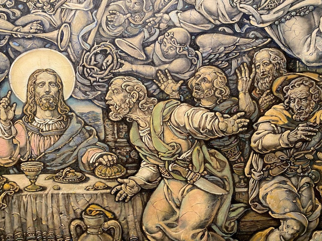 Oil painting The last supper Litvinov Oleg Arkad'yevich - 6