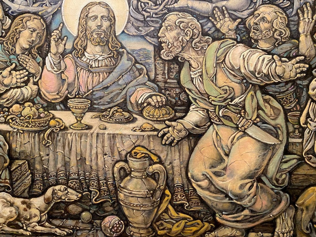 Oil painting The last supper Litvinov Oleg Arkad'yevich - 7