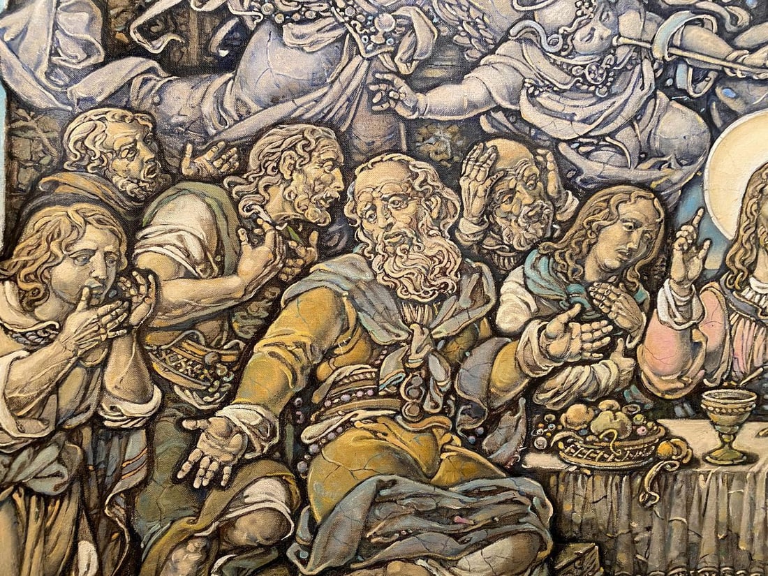 Oil painting The last supper Litvinov Oleg Arkad'yevich - 9
