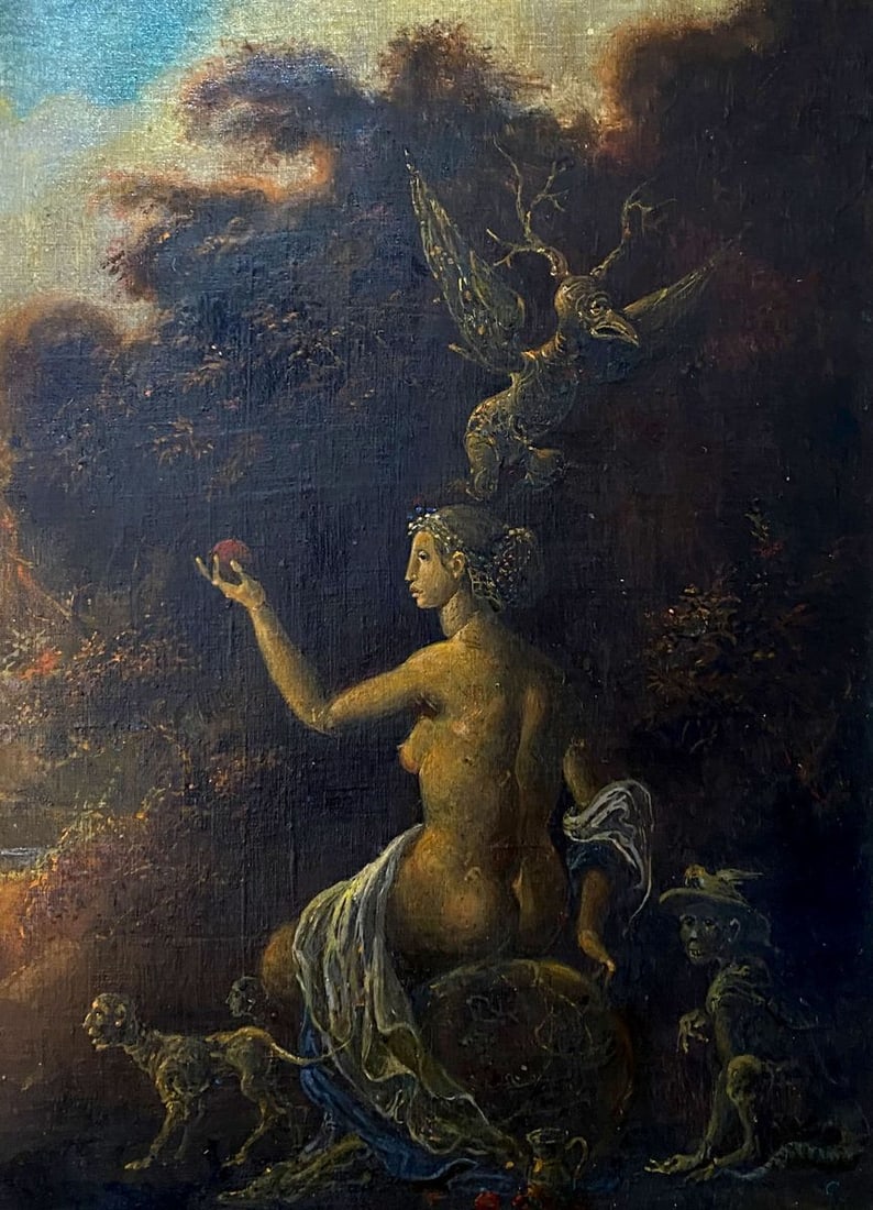 Oil painting Metamorphosis Litvinov Oleg Arkad'yevich: Title: Oil painting Metamorphosis Litvinov Oleg Arkad'yevich Description: NoLitv 566 *** ABOUT THIS PAINTING *** * TITLE: "Metamorphosis" * ARTISTS: Litvinov Oleg Arkad'yevich * SIZE: 28x37.5 cm/'11.0