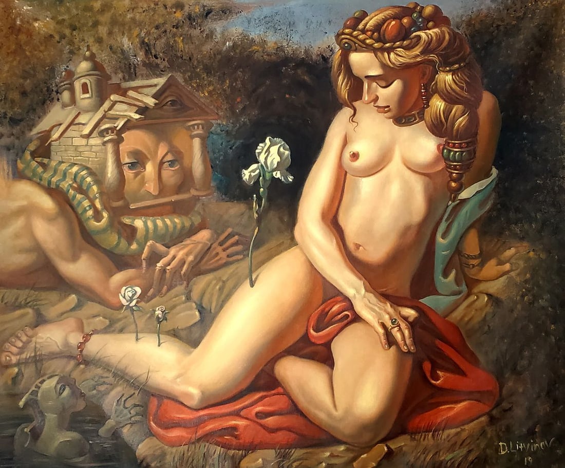 Oil painting Premonition of spring Litvinov Daniil Olegovich (1 of 8)