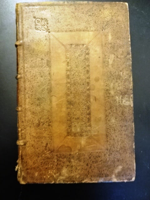 1717 Leather Original Draught of the Primitive Church: An Original Draught of the Primitive Church in Answer to a Discourse entitled an Inquiry into the Constitution, Discipline, Unity, and Worship of the Primitive Church, by William Slater, printed at