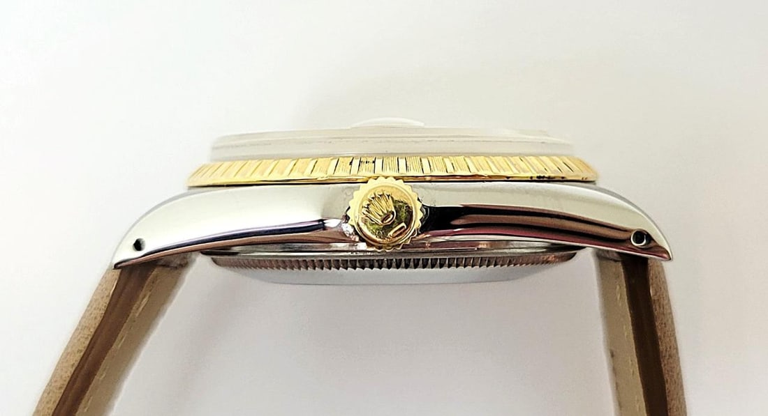 Vintage Steel/18K Mens ROLEX OYSTER DATE Automatic Watch c.1984 Ref 15053* EXLNT - 6