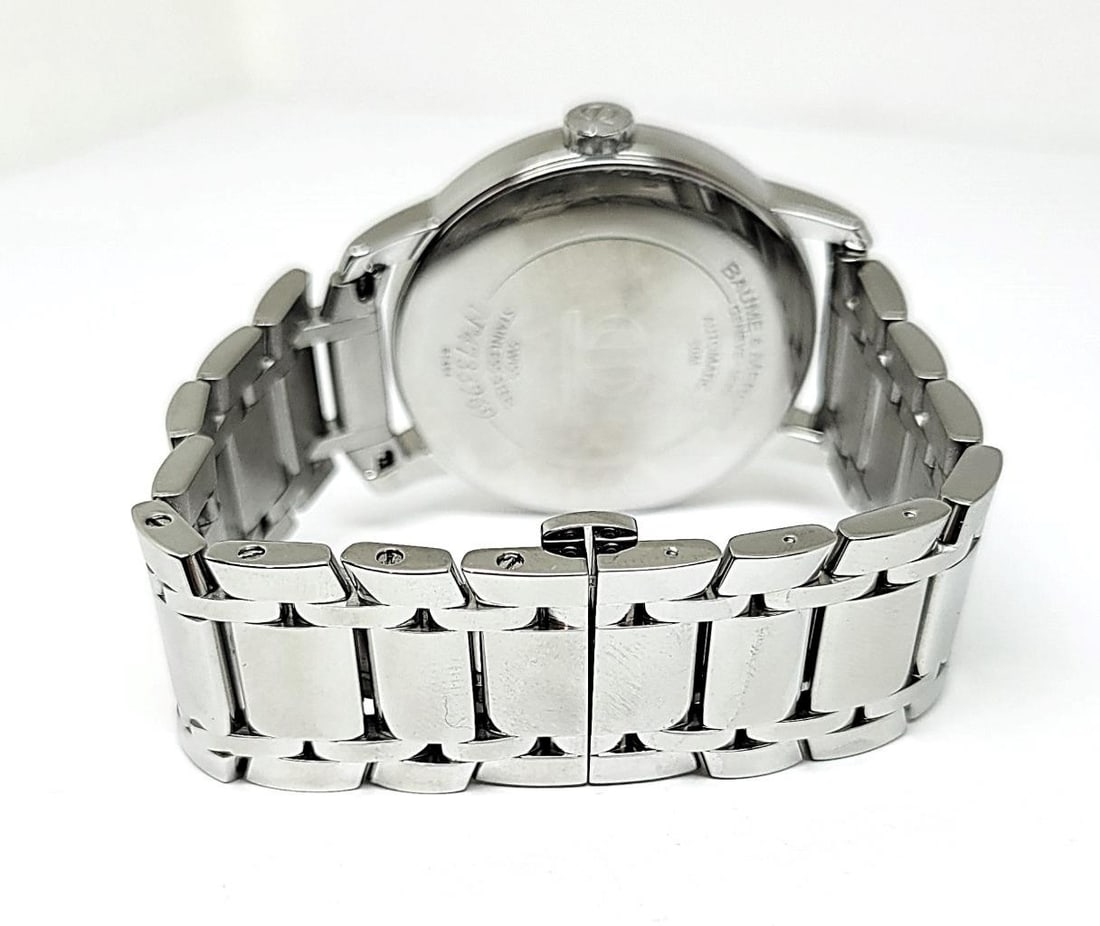 S/Steel Mens BAUME & MERCIER Geneve Classima GMT Automatic Watch 65494* EXLNT - 7