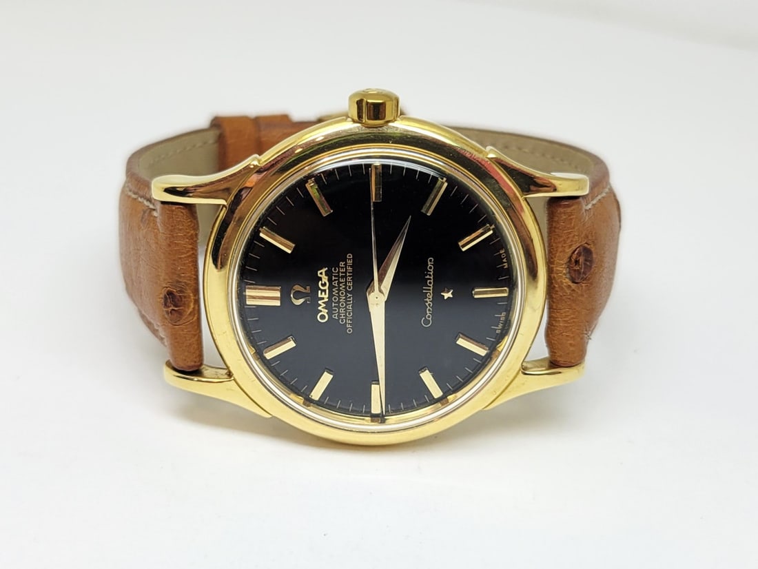 Vintage 18k OMEGA CONSTELLATION Automatic Watch 2782 c.1954 Cal.354* EXLNT - 2