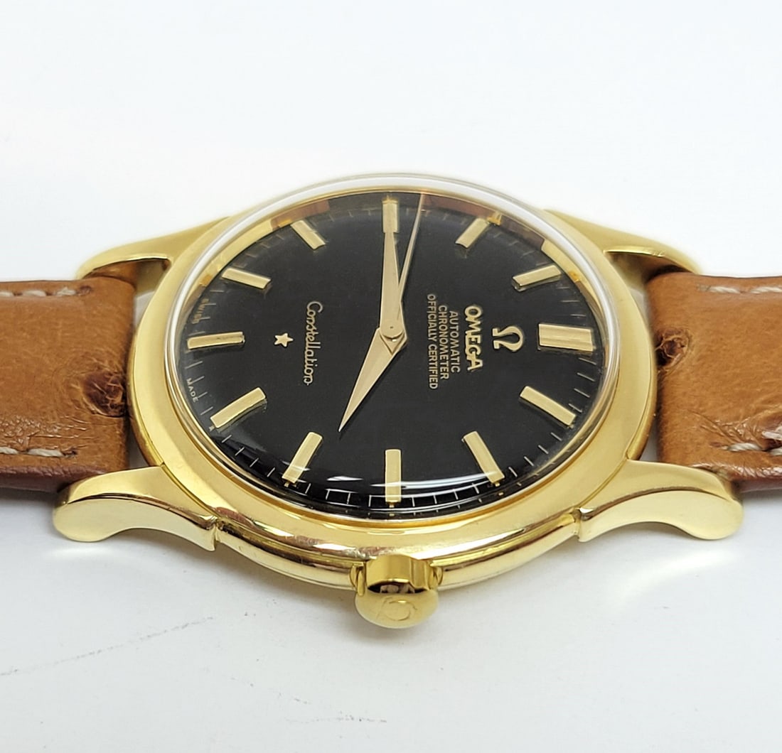 Vintage 18k OMEGA CONSTELLATION Automatic Watch 2782 c.1954 Cal.354* EXLNT - 5