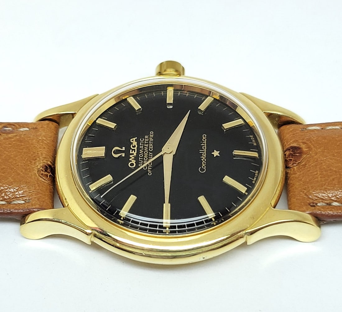Vintage 18k OMEGA CONSTELLATION Automatic Watch 2782 c.1954 Cal.354* EXLNT - 6