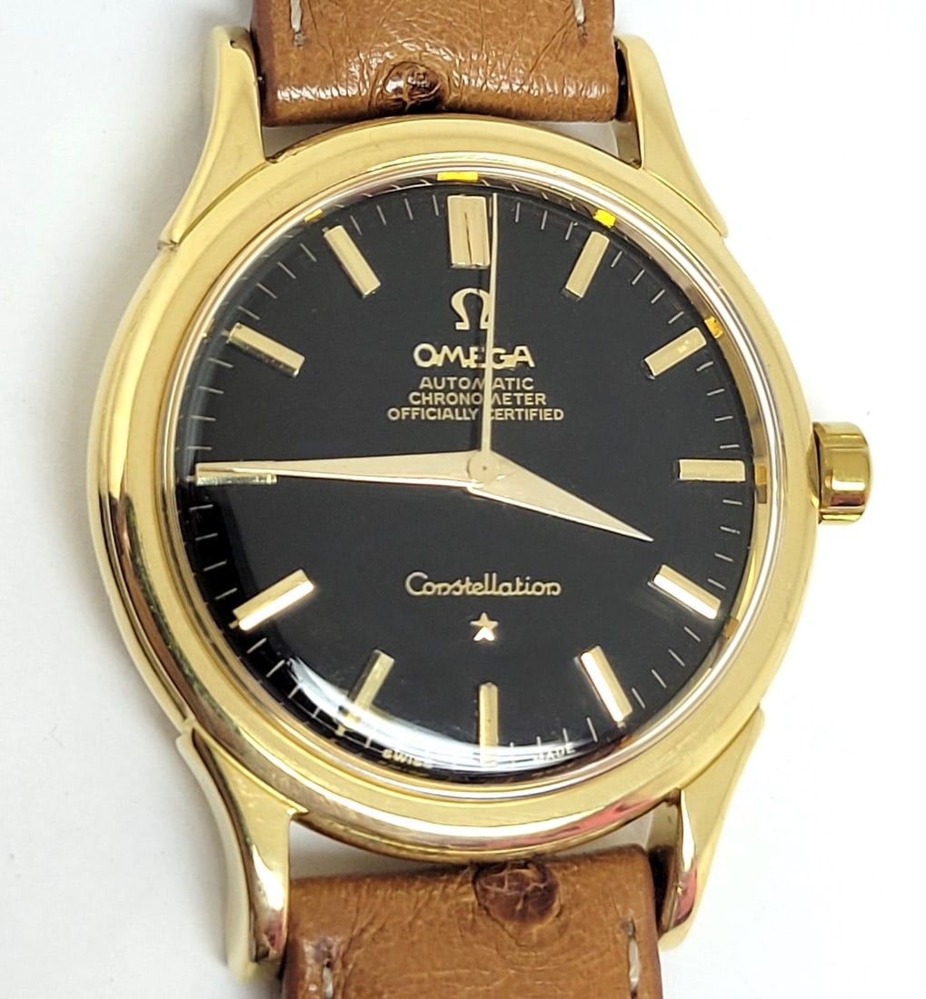 Vintage 18k OMEGA CONSTELLATION Automatic Watch 2782 c.1954 Cal.354* EXLNT - 7