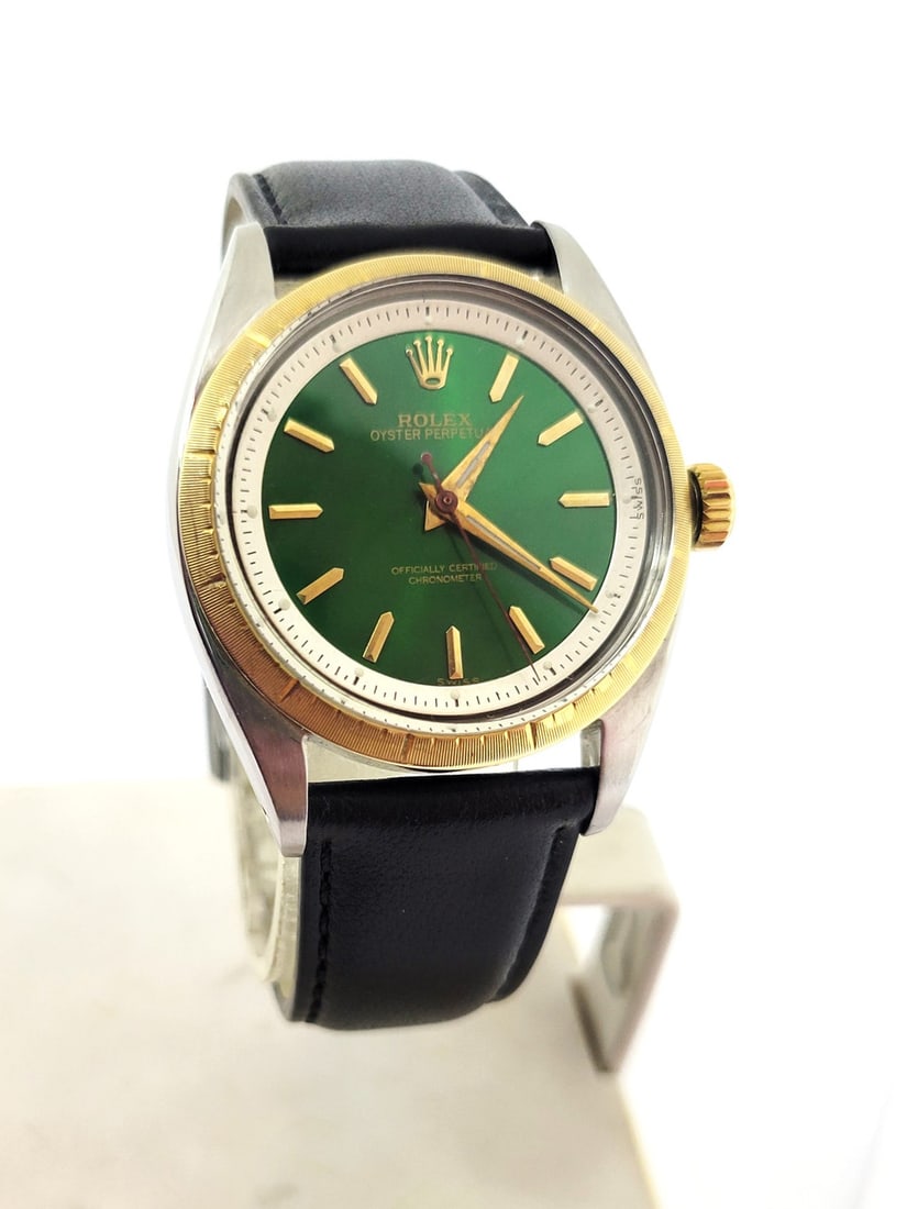 Vintage Steel/18K Men's ROLEX OYSTER PERPETUAL Automatic Watch c.1959 Ref 6582 - 2