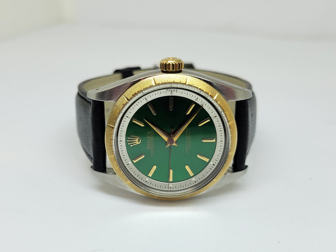 Vintage Steel/18K Men's ROLEX OYSTER PERPETUAL Automatic Watch c.1959 Ref 6582 - 3