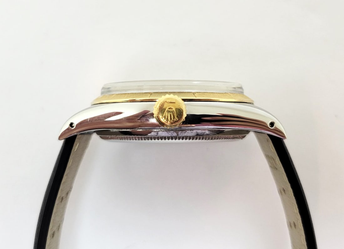 Vintage Steel/18K Men's ROLEX OYSTER PERPETUAL Automatic Watch c.1959 Ref 6582 - 6