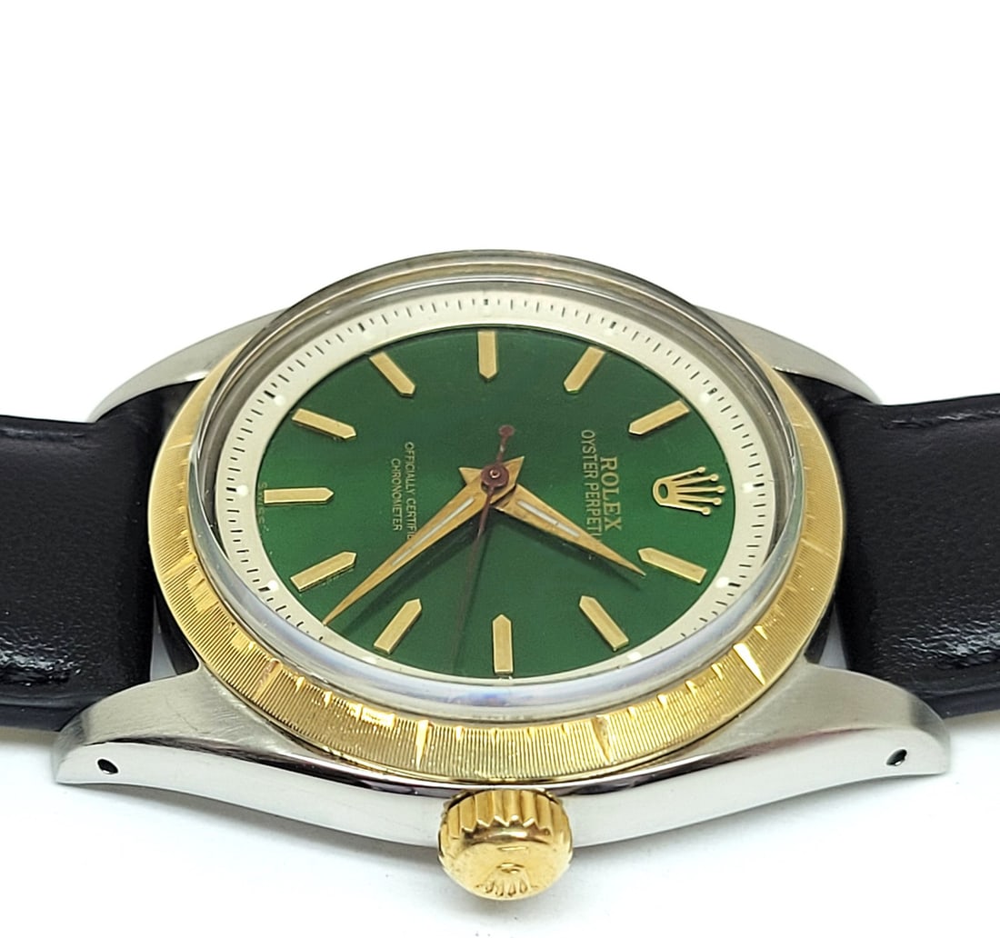 Vintage Steel/18K Men's ROLEX OYSTER PERPETUAL Automatic Watch c.1959 Ref 6582 - 7