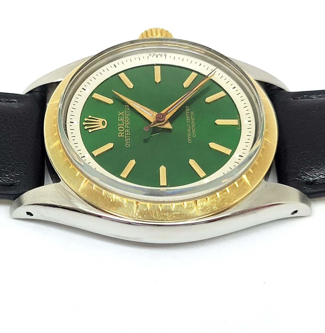 Vintage Steel/18K Men's ROLEX OYSTER PERPETUAL Automatic Watch c.1959 Ref 6582 - 8