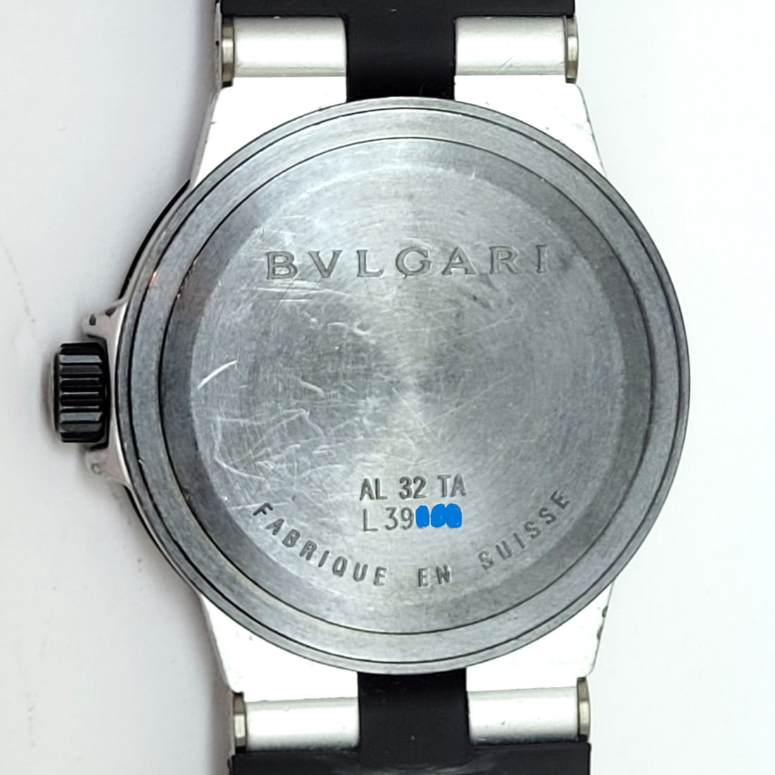 BVLGARI aluminum AL32TA Date Carbon black Dial Quartz Boy's Watch - 11