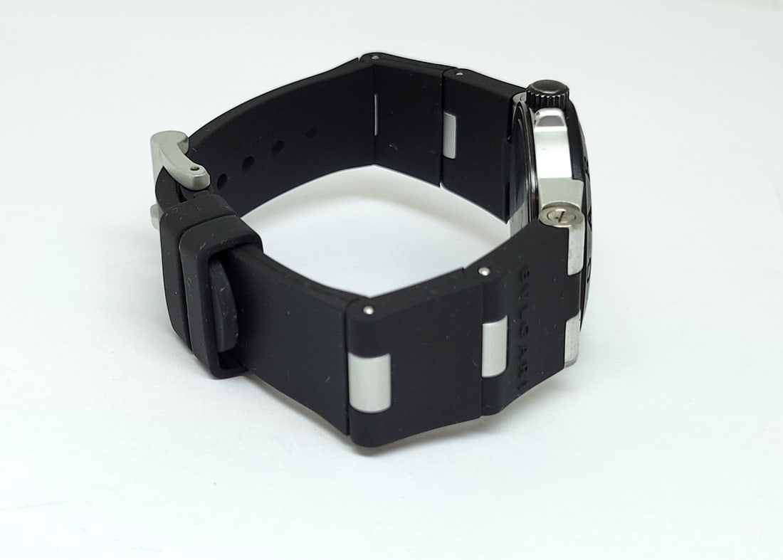 BVLGARI aluminum AL32TA Date Carbon black Dial Quartz Boy's Watch - 6