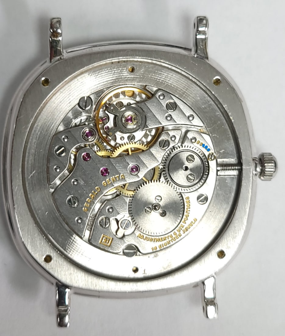 Solid 18k White Gold GERALD GENTA Unisex Watch G1153.7 with 2.4 ct Diamonds RARE - 13
