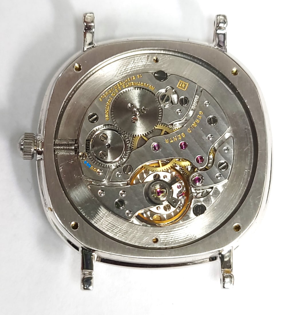 Solid 18k White Gold GERALD GENTA Unisex Watch G1153.7 with 2.4 ct Diamonds RARE - 14