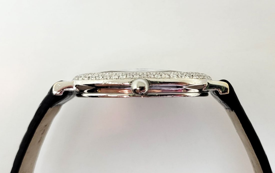 Solid 18k White Gold GERALD GENTA Unisex Watch G1153.7 with 2.4 ct Diamonds RARE - 6