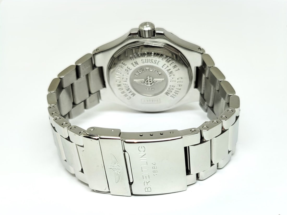 Men's BREITLING COLT GMT Automatic CHRONOMETRE 500m/1650ft Watch A32370* EXLNT - 5