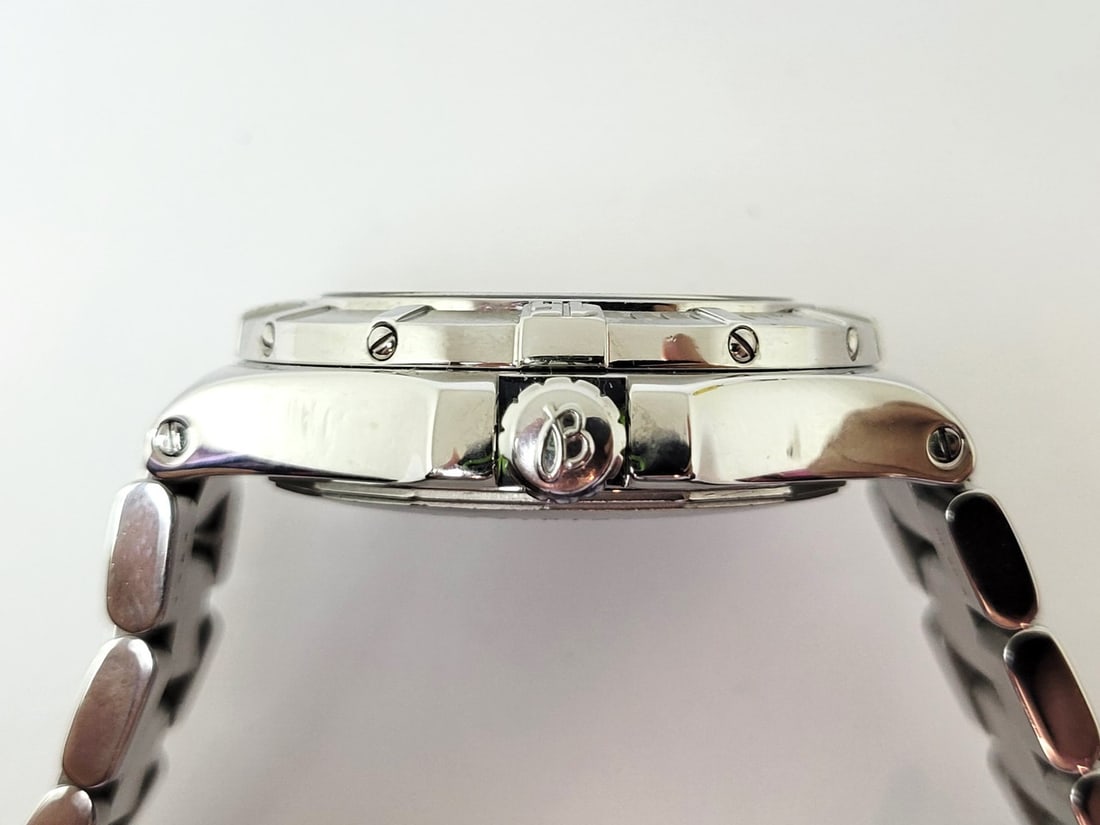 Men's BREITLING COLT GMT Automatic CHRONOMETRE 500m/1650ft Watch A32370* EXLNT - 7