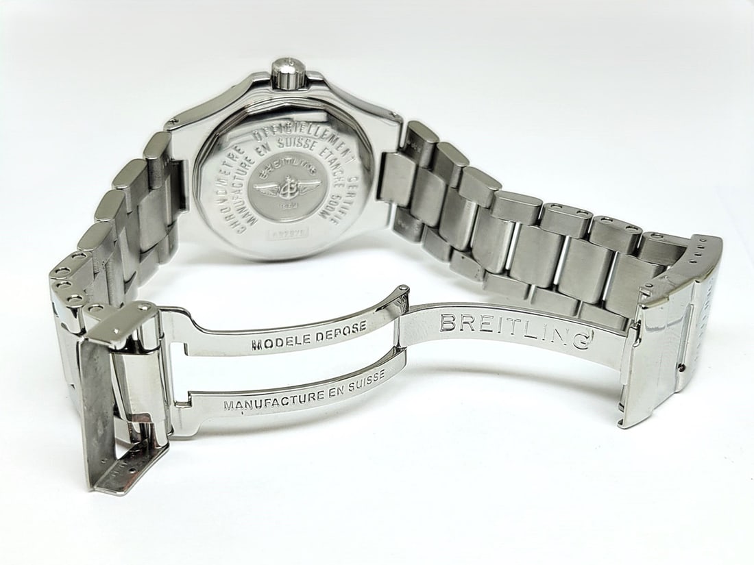 Men's BREITLING COLT GMT Automatic CHRONOMETRE 500m/1650ft Watch A32370* EXLNT - 8