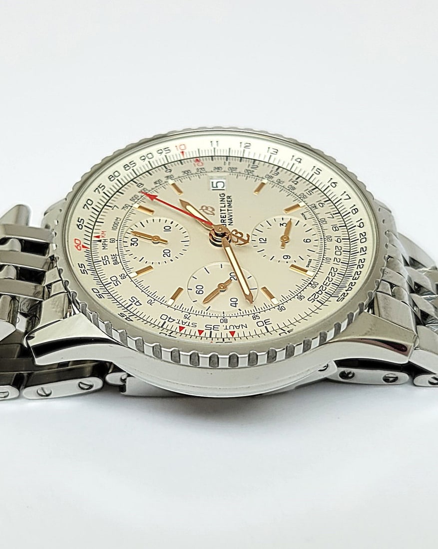 Men's S/Steel BREITLING NAVYTIMER Chronograph Watch Ref A13324* EXLNT BOX-PAPERS - 11