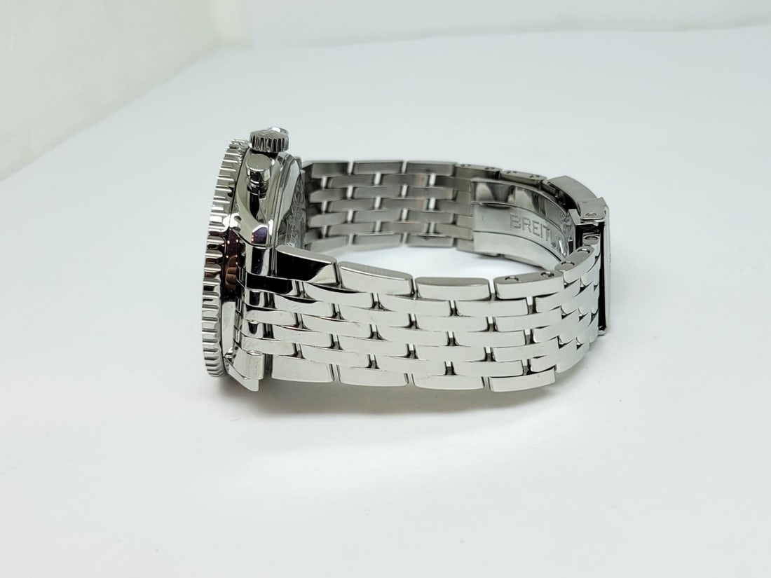 Men's S/Steel BREITLING NAVYTIMER Chronograph Watch Ref A13324* EXLNT BOX-PAPERS - 3